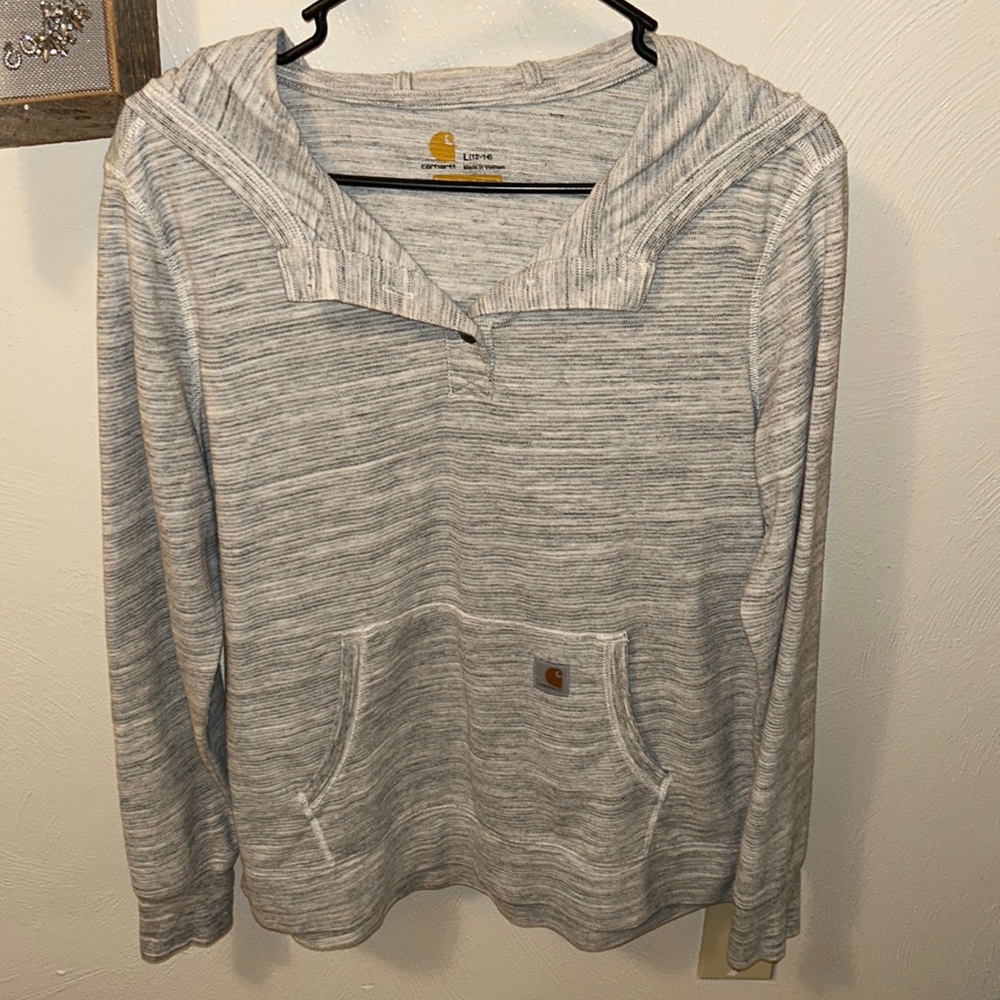 Carhartt 1/4 button lightweight hoodie